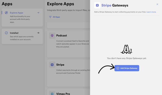 Add Stripe Gateway