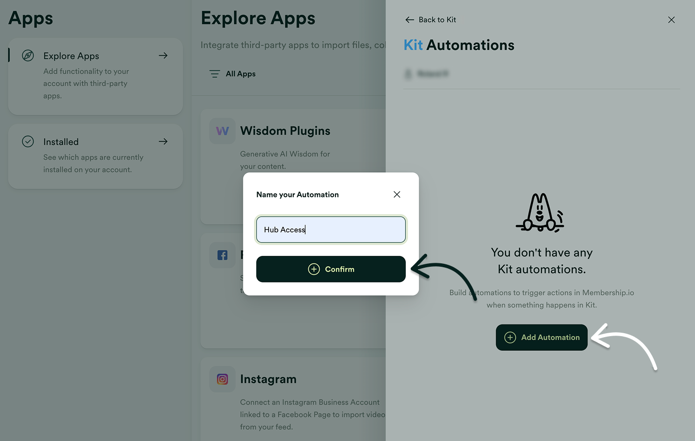 Connect your Kit account and import Contact data