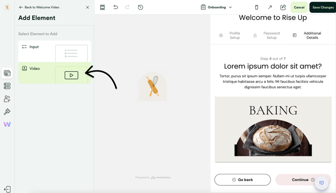 Add video elements to onboarding