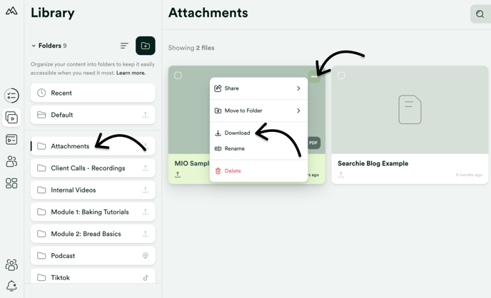 Attachments - Download