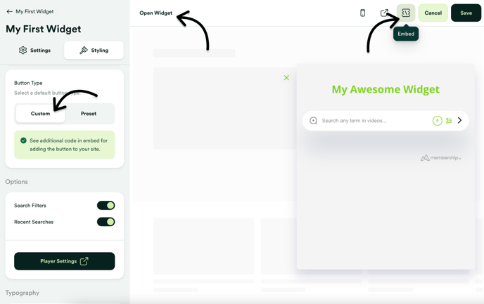 Button Type - Custom