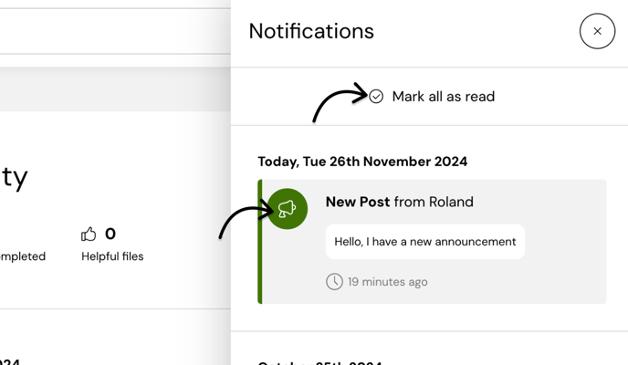 Check and clear notifications