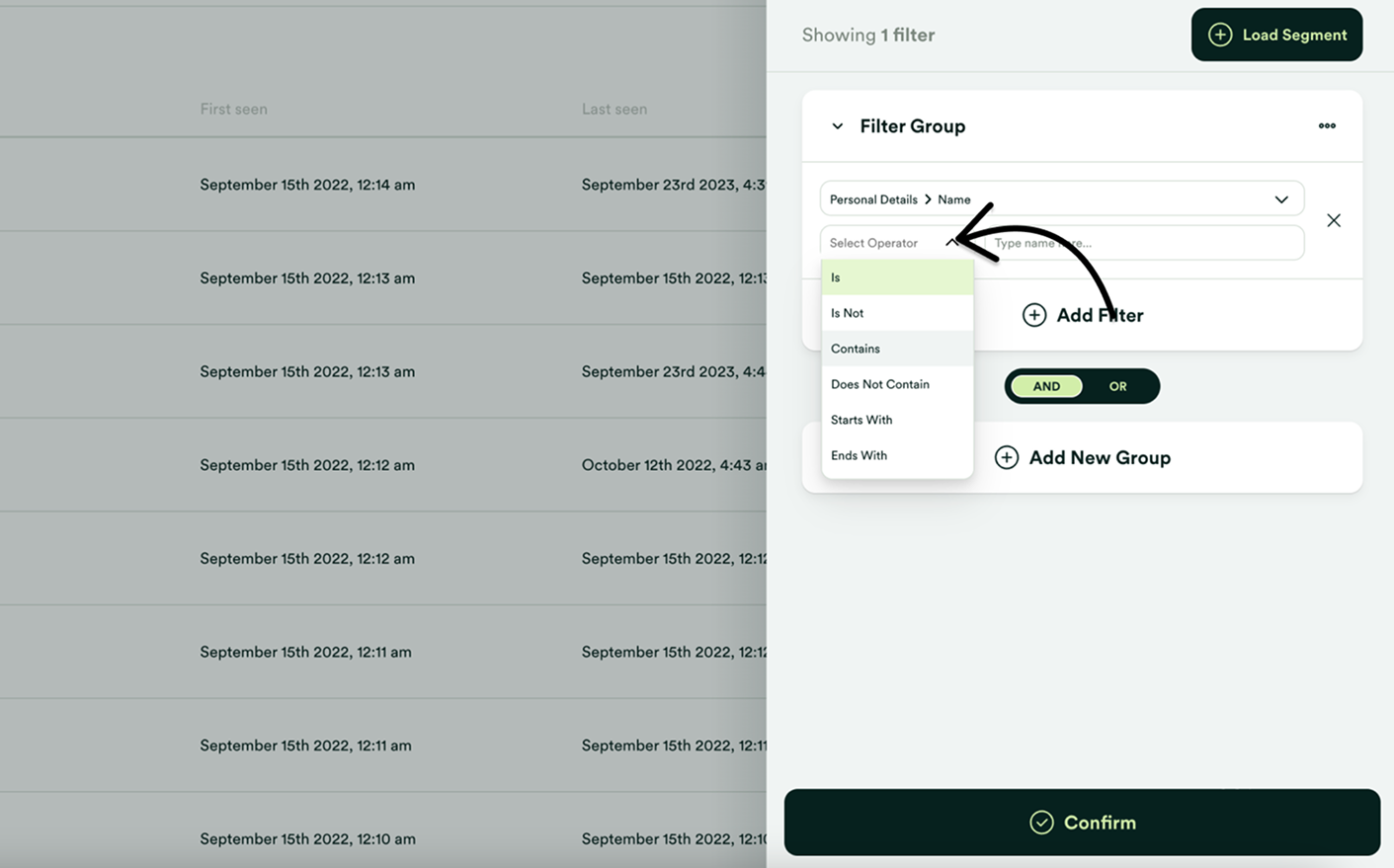 Create and manage Contact Segments