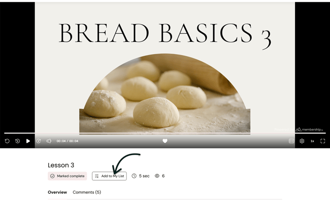 Click Add to My List