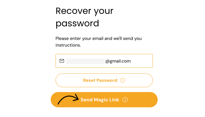 Click Send Magic Link