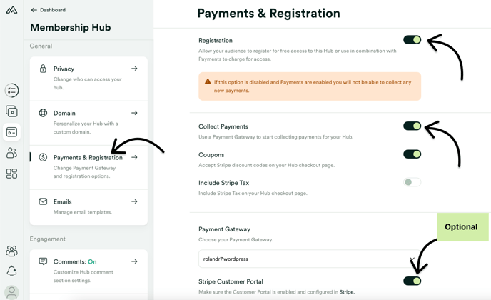 Configure Payments and Registration (2)