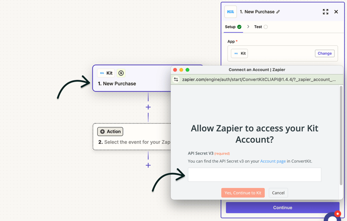 Configure your Zap triggers