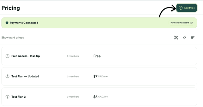 Create a new Price