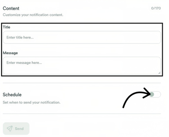 Customize Content and Schedule v2