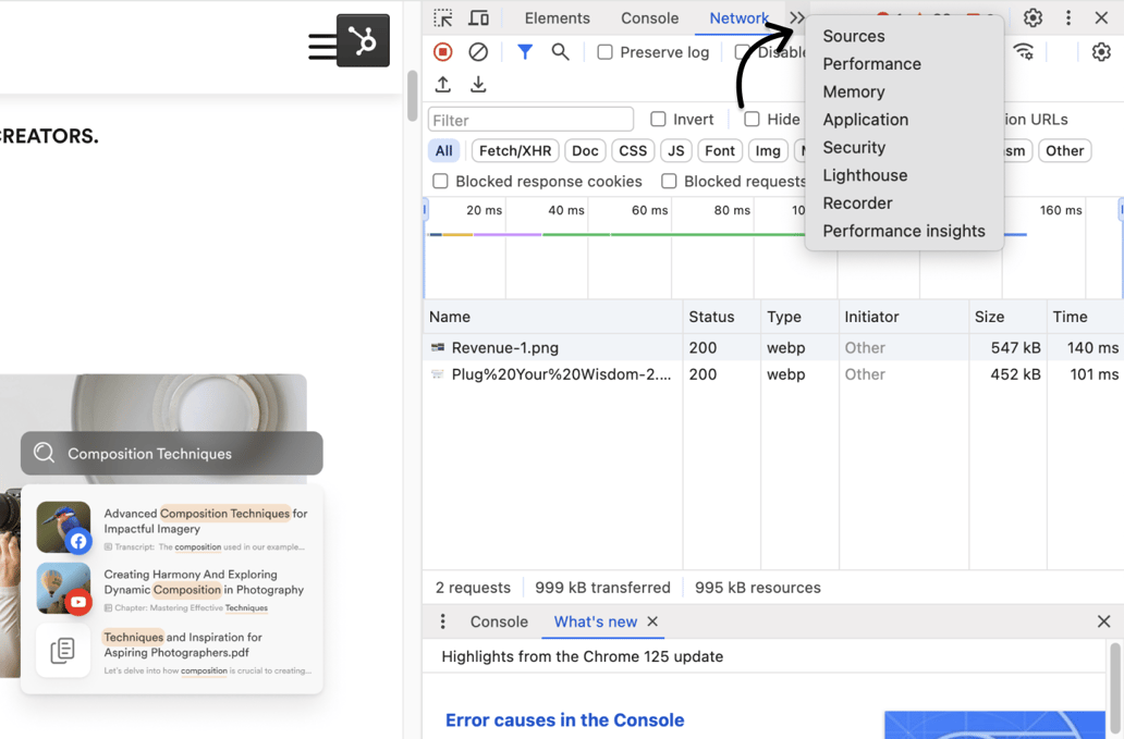 Capture console and network logs from your browser