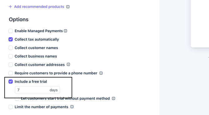 Enable free trial