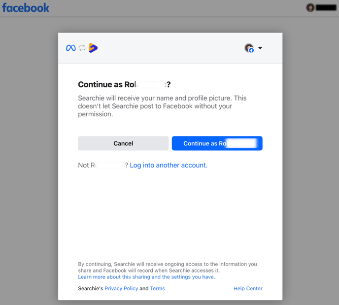 Establish Facebook Connection