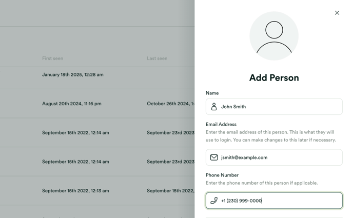 Fill in Audience profile details