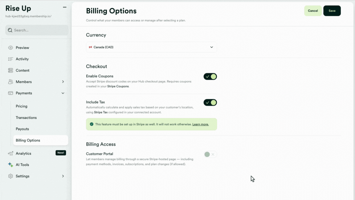 GIF - MIO - Billing access