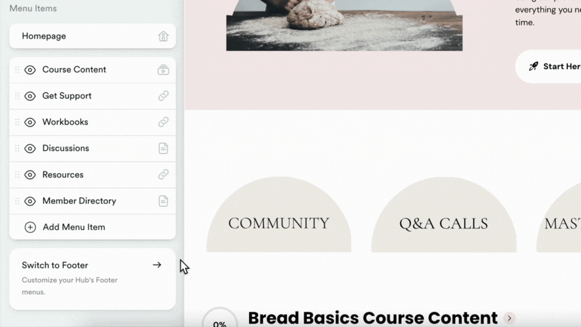 GIF - MIO - Rename, Duplicate, Or Delete Hub Menu Items