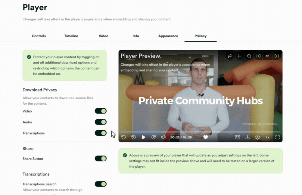 GIF - MIO - Turn off Download and Sharing