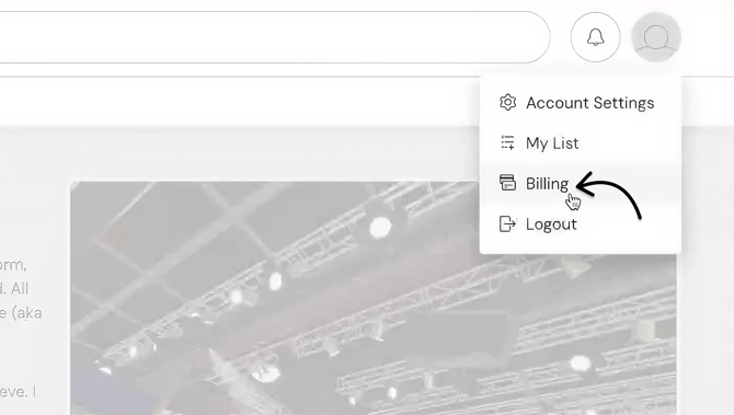 Hub Billing settings