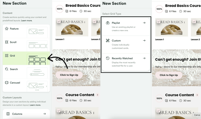 New Section - Grid