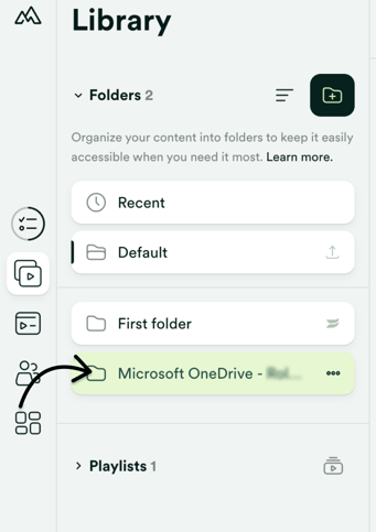 OneDrive folder in the Library