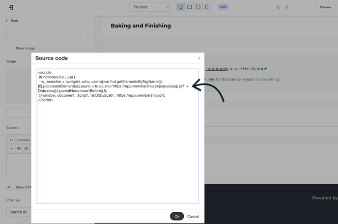 Paste source code and savve