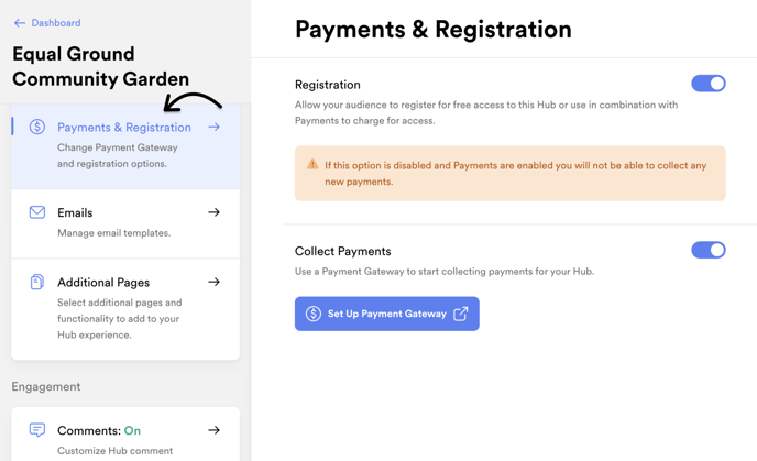 Payments & Registration