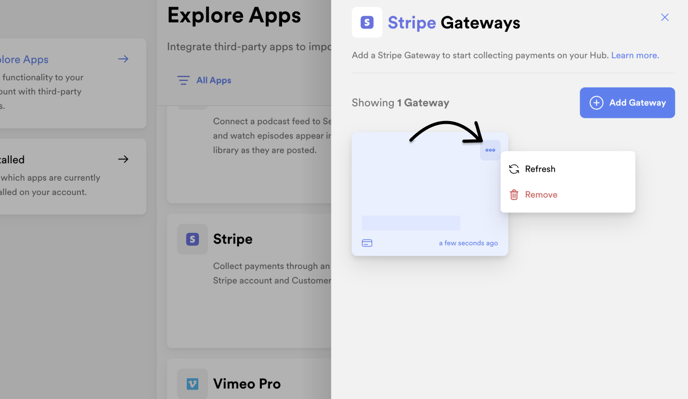 Refresh Payment Gateway