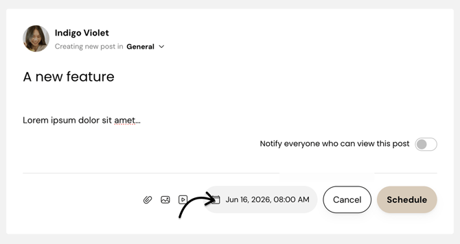 Scheduled post v2