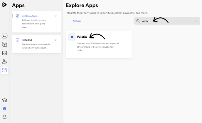 Search Wistia App