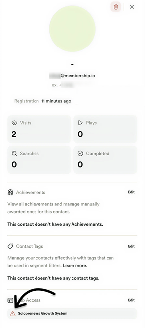 Unpaid user indicator