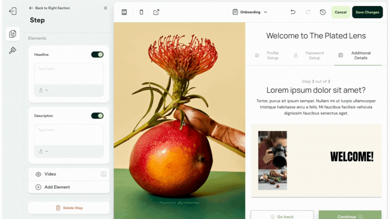 Update onboarding headline and descriptions