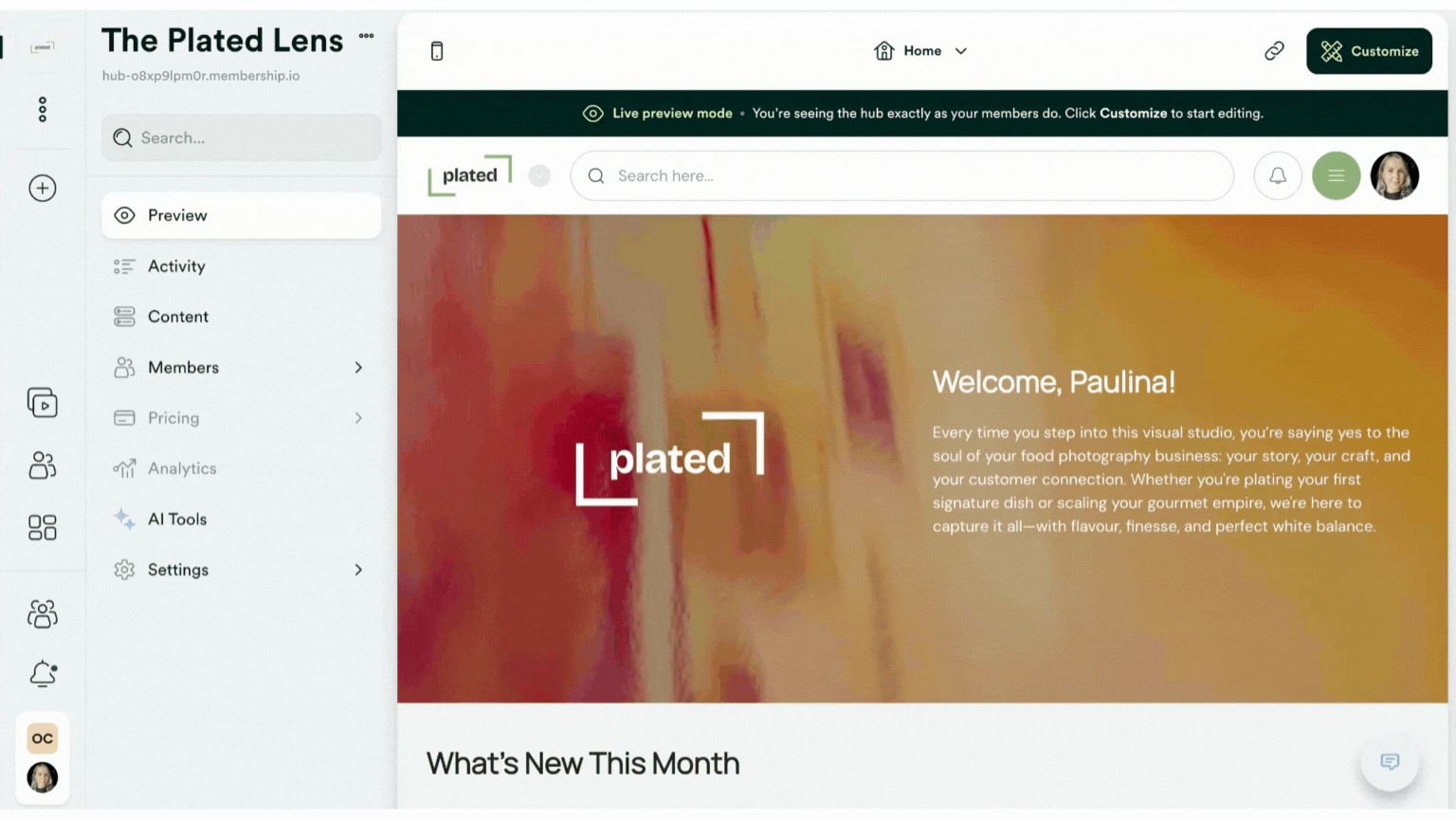 content page