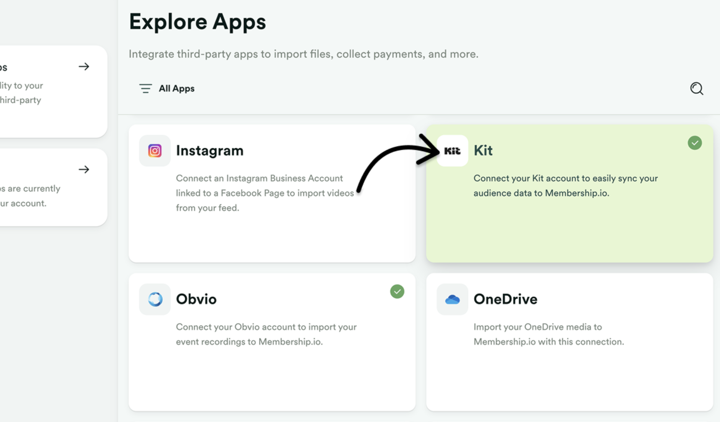 Connect your Kit account and import Contact data